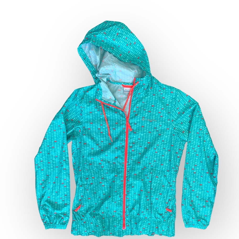 Columbia Morning View Omni Shade‎ Jacket Lightweight Women’s Size S Teal Blue